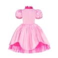 thumbnail image 5 of Vestido de princesa melocotón para niña, disfraz de Halloween, ropa de actuación de escenario para niños, trajes de fiesta de Carnaval de cumpleaños, 5 of 5