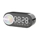 thumbnail image 1 of Altavoz Bluetooth Inalámbrico G30 con Reloj de Espejo, USB, LED, FM, Colorido, Luz, Graves Potentes, Portátil, Color Negro., 1 of 10
