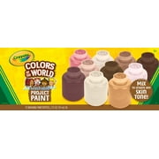 Crayola Colors of the World Washable Paint, 10 Count, School Supplies, Gift for Kids