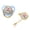 Blue, variant on NFTIGB Silicone Baby Pacifier BPA Free Rhinestone Design Infant Soother for 6 to 18 Months Old Newborns, Wide-Neck Anti-Colic Vent Breast-Like Soft M Size, White (2.75 inches / 7 cm)