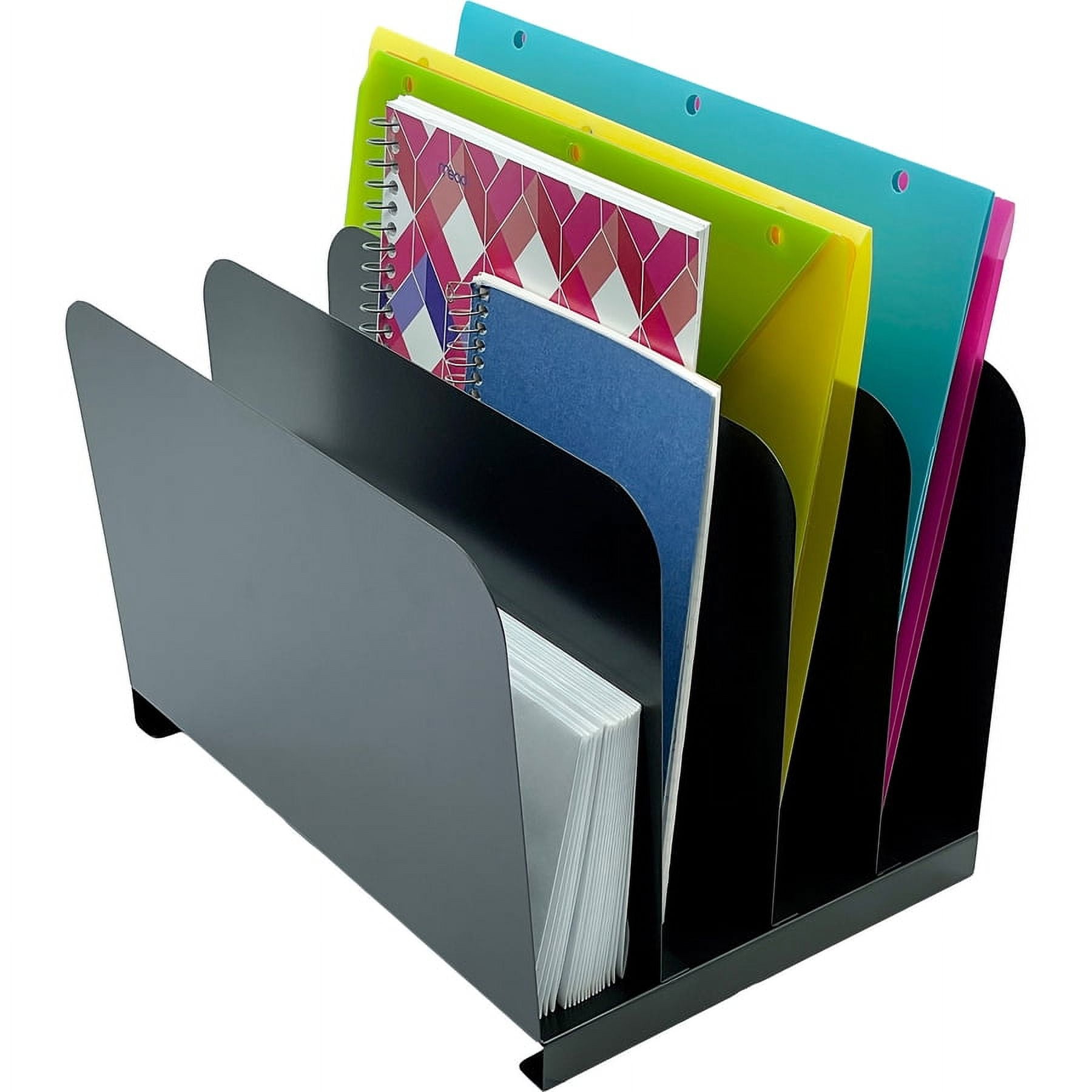 Huron, Vertical Desk Organizer, 1 Each, Black