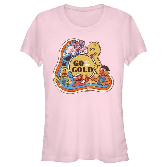Junior's Sesame Street Go for the Gold Graphic T-Shirt