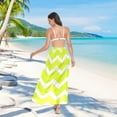 thumbnail image 7 of Bright Chevron Pattern Women's Swimwear Cover Up Beach Dress Strappy Adjustable Strap Summer Beach Versatile Cover Up, 7 of 7