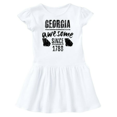 

Inktastic Georgia Awesome Since 1788 Gift Baby Girl Dress