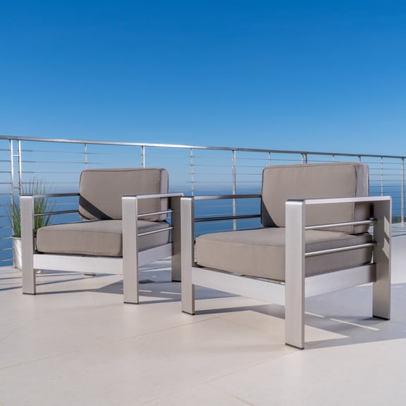 Coral Bay Outdoor Club Chairs with Water Resistant Cushions