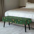 thumbnail image 2 of POLERO Christmas Lights Print Stretch Dining Bench Cover, Removable Green Bench Slipcover Washable Long Seat Cover Protector for Dining Room, Living Room, Bedroom, Kitchen, 2 of 8