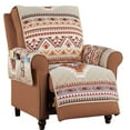 thumbnail image 1 of Collections Etc Quilted Neutral Southwest Geometric Furniture Cover, 1 of 2
