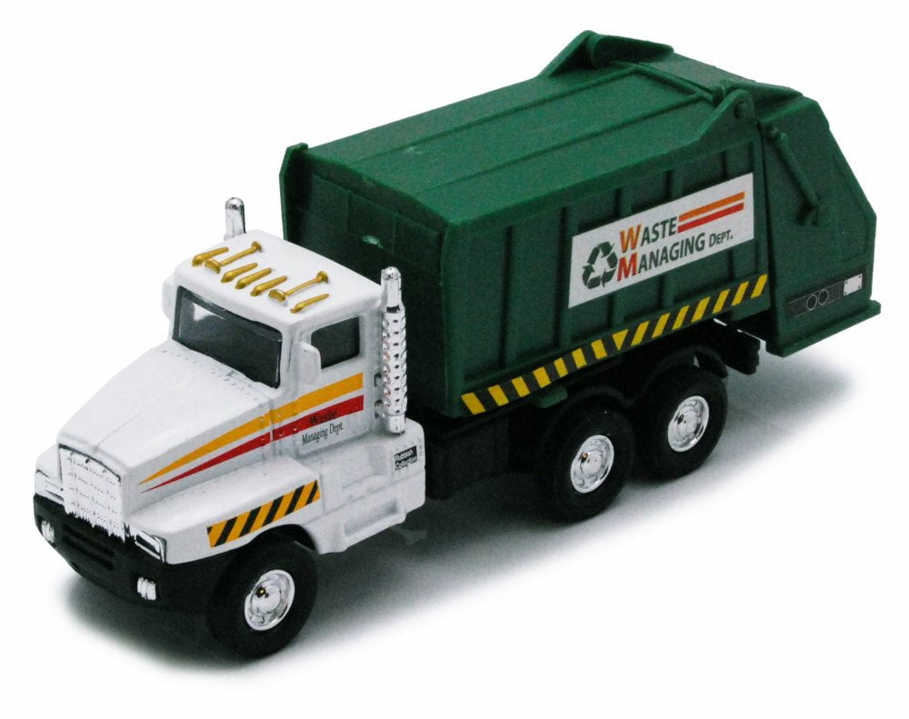 toy garbage truck with compactor