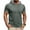 Army Green, variant on Men's Short Sleeve Hoodie Workout Gym Athletic Cotton Lightweight Hooded T Shirts Sweatshirt Size M-3XL Dark Gray