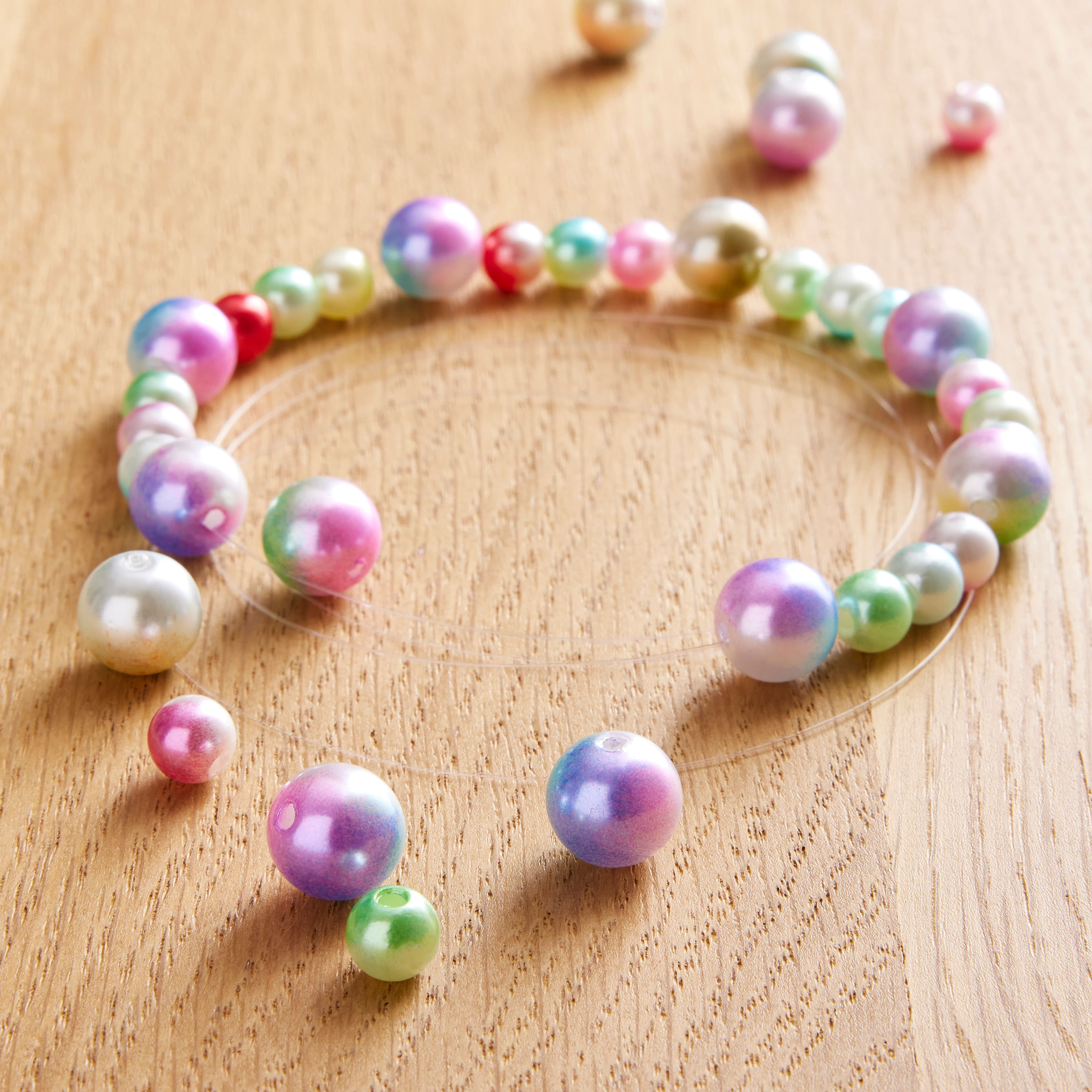 12 Packs: 220 ct. (2,640 total) Pearl Mermaid Round Beads by Creatology