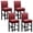 Red Wine, variant on PU Bar Stool Covers, Waterproof Barstool Slipcover Stretch Furniture Chair Seat Cover Non Slip Dining Chair Covers Chair Seat Covers