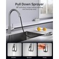 thumbnail image 4 of Sensor de cocina sin contacto Faucet Hiqufet de acero inoxidable, 4 of 7