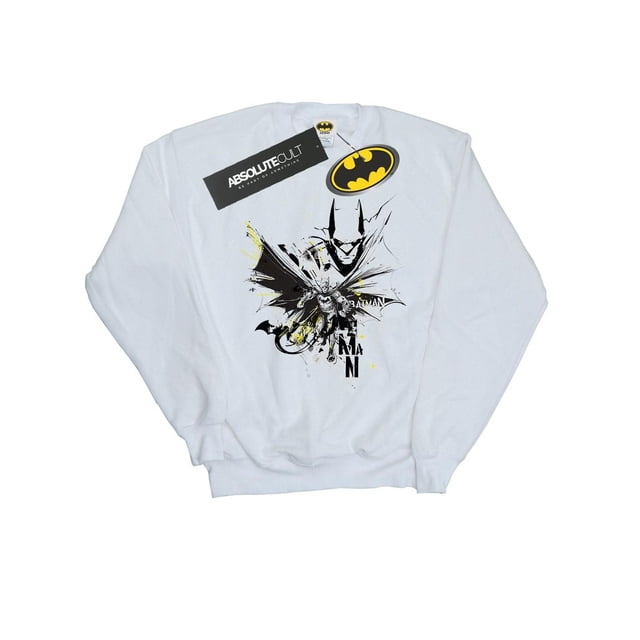 DC Comics Womens Batman Batface Splash Sweatshirt