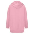 thumbnail image 7 of fartey Oversized Hooded Sweatshirts for Women Fleece Lined Full Zip Long Hoodies Baggy Cozy Long Sleeve Solid Hooded Coats With Pockets Drawstring, 7 of 7