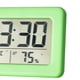 thumbnail image 4 of Reloj despertador digital de pared con temporizador de temperatura interior para decoración de habitación infantil. C verde, 4 of 5