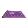 thumbnail image 2 of Ahgly Company Indoor Round Medallion Purple Traditional Area Rugs, 6' Round, 2 of 4