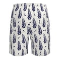thumbnail image 6 of Naloa Blue Leaves Men's Beach Shorts, Surfing shorts, Swim trunks, Quick Dry Swim Trunks for Surfing Beach Fun - Medium, 6 of 9