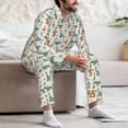 thumbnail image 7 of Sikiie Summer Dinosaur Mens Pajama Set, Soft Warm Long Sleeve Sleepwear, Cozy Button-Down Pjs for Men-Medium, 7 of 7