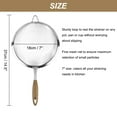 thumbnail image 5 of Uxcell Stainless Steel Fine Mesh Strainer Colander Sieve Sifters with Wooden Handle and Hanging Ear Hanging Loops 7", 5 of 7