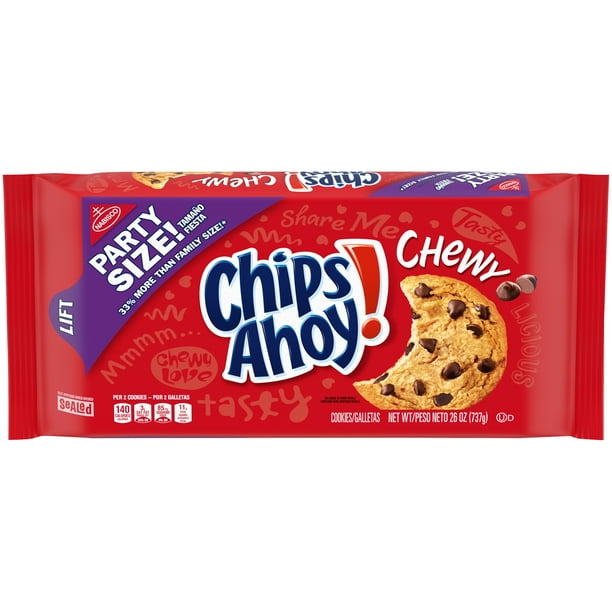 CHIPS AHOY! Chewy Chocolate Chip Cookies, Party Size, 26 oz Walmart
