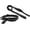 Black, variant on HOOZA Quick Clip Dog Collar & Flat Leash Set, Black Small – Magnetic Buckle, Reflective