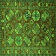 thumbnail image 1 of Ahgly Company Indoor Square Oriental Green Industrial Area Rugs, 8' Square, 1 of 4