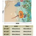 thumbnail image 3 of Dragonflies Butterflies Flowers Grass Fleece Throw Blanket Ultra Soft Cozy Summer Style Decorative Flannel Blanket for Home Bed Couch Chair Travel 60x50in, 3 of 6
