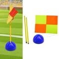 thumbnail image 6 of AMLESO Soccer Corner Flag Football Field Corner Flag Supplies Bright Colors Playing Field Equipment Training Sports Flag for Outdoor 1m pole blue base, 6 of 10