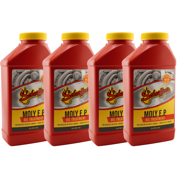 Schaeffer's 0132-023 Moly EP Oil Treatment Engine Additive 1 Pint - Pack of 4