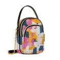 thumbnail image 7 of FORMRS Crossbody Bag for Women Quilted Travel Shoulder Cell Phone Purse with Chain Strap Handbag, Art Geometric, 7 of 7