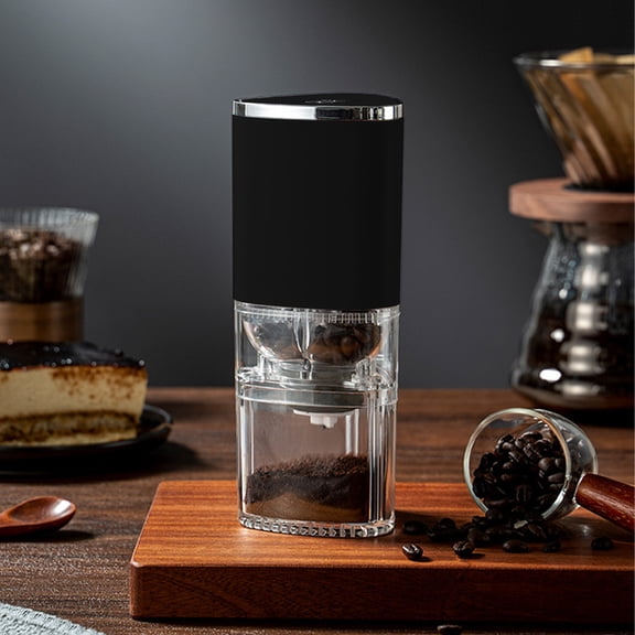 COM1950s Usb Rechargeable Coffee Grinder – Adjustable Coarseness,155Ml Capacity,1200Mah Battery,Compact for Home/Office