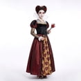 thumbnail image 4 of Cosplay Costume Adult Elegant Heart Queen Gown Deluxe Courtly Dress for Fantasy Role Play and Festive Carnival Celebration Night, 4 of 7