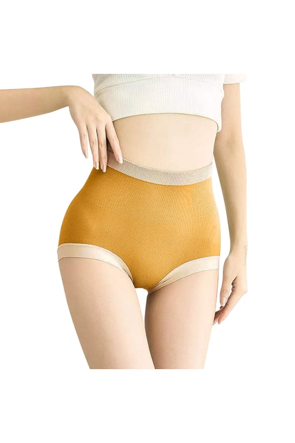 Women's High Waisted Underwear Plus Size Soft Highly Elasticity Body Shaping Shapewear Tummy Control Panties