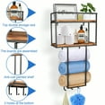 thumbnail image 4 of Towel Rack Wall Mounted - Space-Saving Design For Small Bathrooms - Versatile Organizer For Towels, Blankets, And More - Ideal For RVs And Hotels, 4 of 8