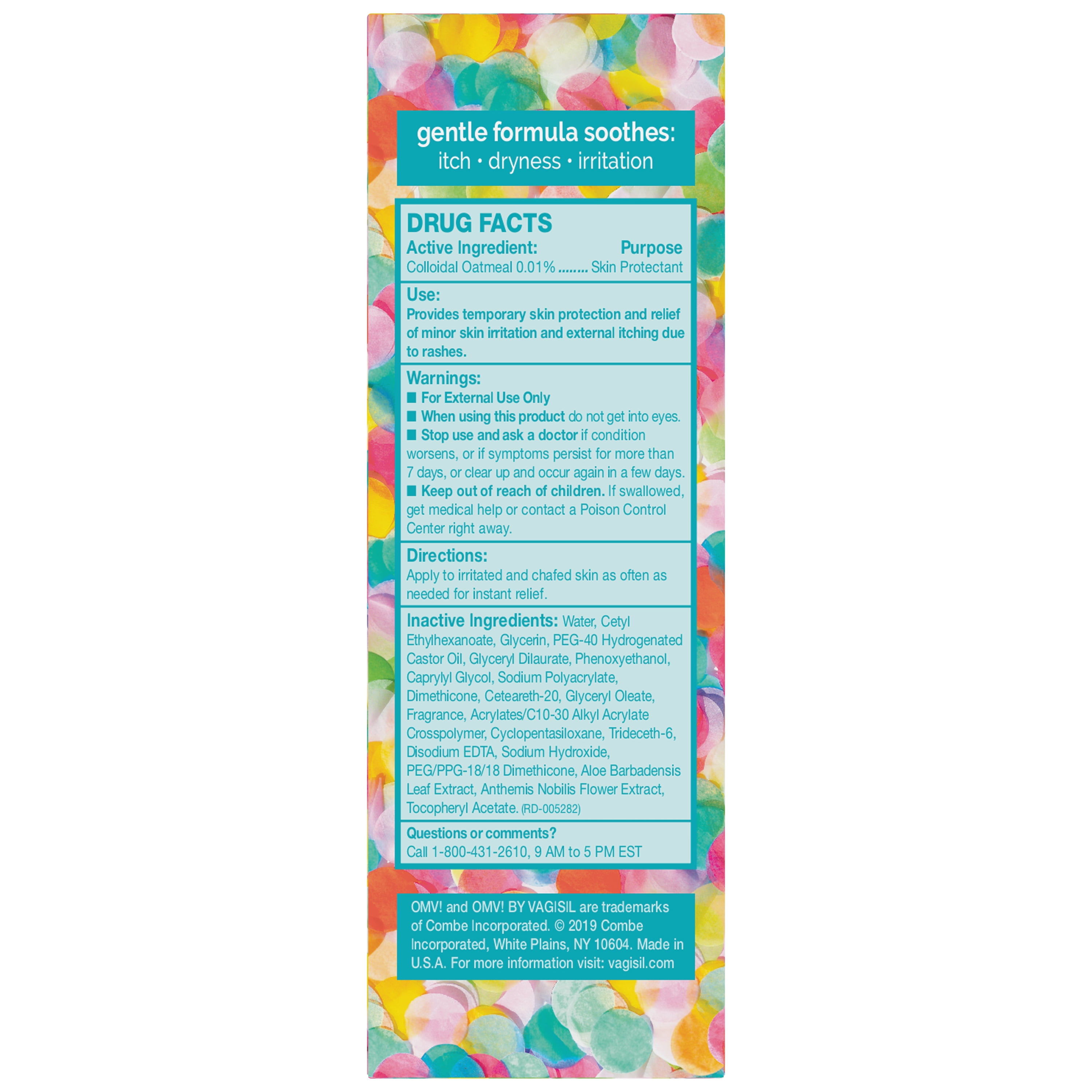 OMV by Vagisil Bikini Boss Rescue Cream, Vanilla Clementine Scent, 1.7 oz.