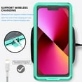 thumbnail image 6 of FIEWESEY Universal Phone Waterproof Diving Underwater Case Cover Compatible for iPhone 14 13 12 11 Pro Max Xr/Samsung Galaxy S23 S22 S20/Note 20 10 5G/LG Stylo 6/Google/OnePlus(Dark Green), 6 of 8
