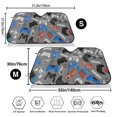thumbnail image 3 of Balery Video Game Print Car Windshield Sun Shade,Windshield Sunshade for Car Pickup Truck SUV Accessories-Small, 3 of 7