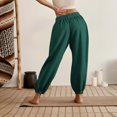 thumbnail image 5 of Resicozy Womens Sweatpants Trendy Drawstring Elastic Waist Bottom Lounge Pant Lightweight Baggy Joggers with Pockets Army Green 3XL, 5 of 5
