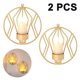 thumbnail image 2 of 2 candelabros de pared para velas de pilar pequeñas, portavelas de metal, decoraciones de pared para baño, patio, sala de estar, 2 of 8