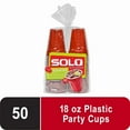 thumbnail image 6 of (2 Pack) Red Party Plastic Disposable Cups, 18 Oz, 50 Count, 6 of 6