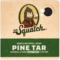 Dr. Squatch Pine Tar Natural Bar Soap for Men, 5 oz