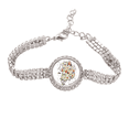 thumbnail image 1 of Monumentos Viajes mapa de Corea del Sur Pulsera de tobillera de cadena de tenis, joyería de diamantes, 1 of 3