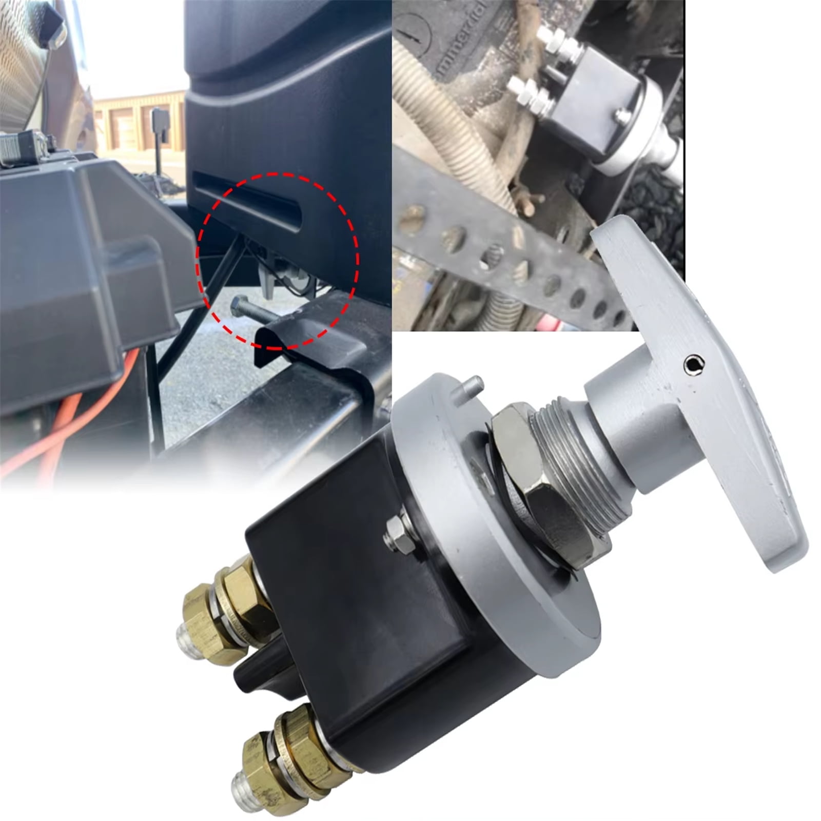 RUISINERY Heavy Duty Battery Disconnect Switchs for Trucks Motorhomes and Boats with High Current Capacity Marine & Automotive Use