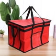 thumbnail image 5 of XTfwl Extra Large Foldable, Insulated Nonwovens Refrigerated Bag, Can Keep Food Hot And Cold, Ideal Choice For Catering And Grocery Transportation, Red, 1-Piece, 5 of 6