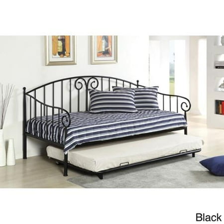 Narva Wrought Iron Twin Daybed With Matching Trundle White Narva Wrought Iron Twin Daybed With Matching Trundle White