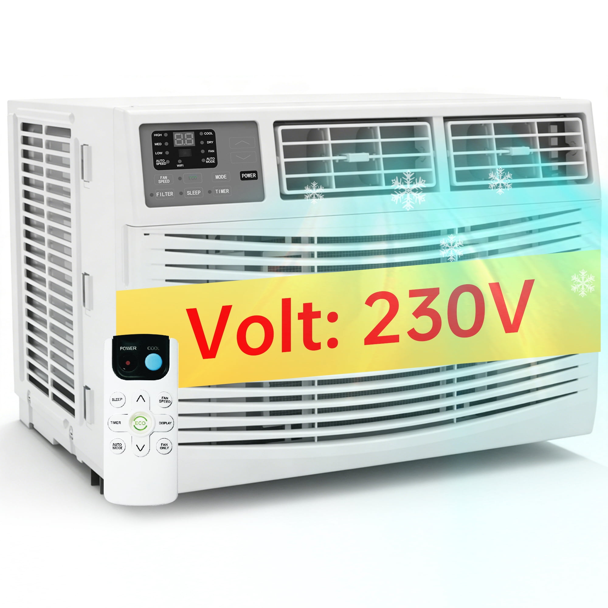 18,000 BTU Window AC,Remote,208/230 VOLTS， Ultra Quiet Operation, up to 1000 Sq.Ft.