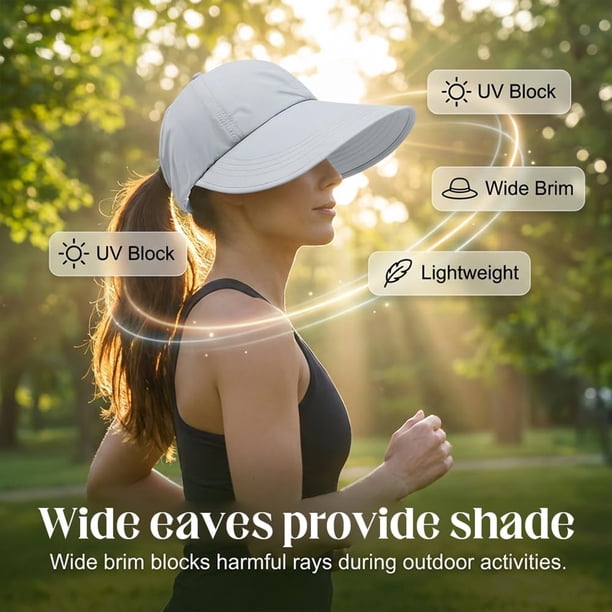 LEKODE Ponytail Running Hat for Women with Large Hole 