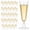 Transparent, variant on 50Pcs Gold Rimmed Champagne Flute 5oz Plastic Champagne Glasses Stemmed Party Wine Cup for Garden Wedding Anniversary Shower Party
