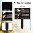 thumbnail image 3 of Rectangle Shaped Dove Cross Memorial Remembrance Plaque Stake for Cemetery Acrylic Waterproof Sympathy Garden Stake for Yard Grave Cemetery, 3 of 8