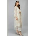 thumbnail image 3 of Gorgeous Girls Wear Pakistani Indian Designer Salwar Kameez Trouser Pant Dress ( White, 4XL - 50 ), 3 of 6